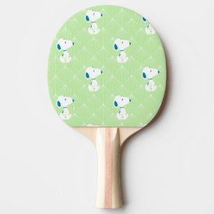 Erdnüsse   Snoopy Green Deko Dreams Pattern Tischtennis Schläger