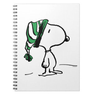 Erdnüsse   Snoopy Green Snow Cap Notizblock