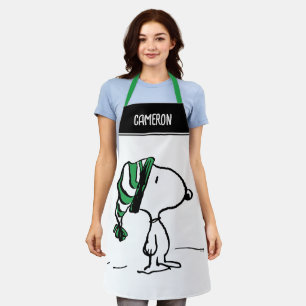 Erdnüsse   Snoopy Green Snow Cap Schürze