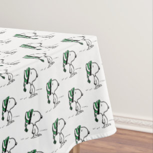 Erdnüsse   Snoopy Green Snow Cap Tischdecke