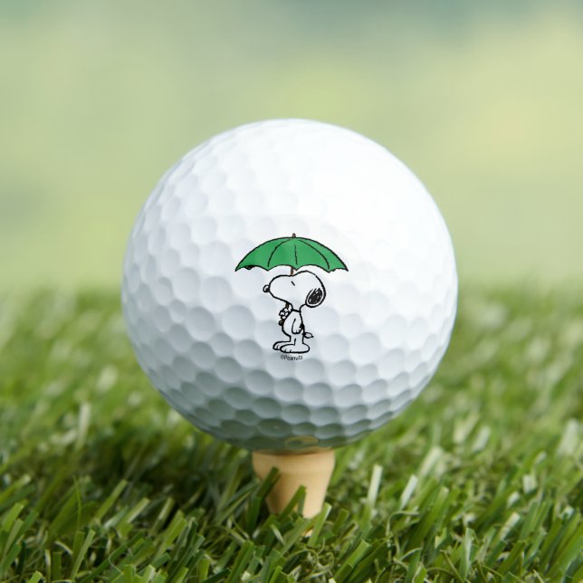 Erdnüsse | Snoopy Green Umbrella Golfball (Insitu T-Shirt)