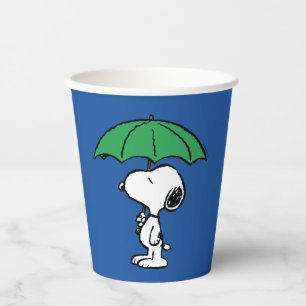 Erdnüsse Snoopy Green Umbrella Pappbecher