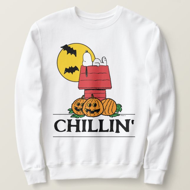 Erdnüsse | Snoopy Halloween Doghouse Sweatshirt (Design vorne)