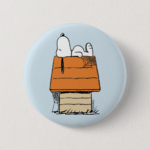 Erdnüsse Snoopy Halloween Nickerchen Button