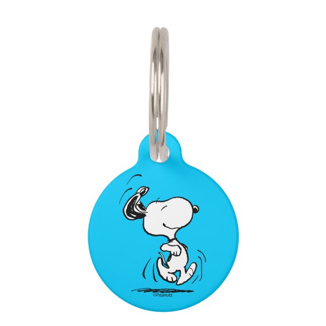 Erdnüsse | Snoopy Happy Dance Haustiermarke (Vorderseite)