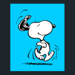 Erdnüsse | Snoopy Happy Dance Poster<br><div class="desc">Snoopy ist der liebliche Beagle von Charlie Brown im Comic-Streifen Peanuts von Charles M. Schulz. Karo aus diesem niedlichen Peanuts Design mit diesem lieblichen Hund.</div>