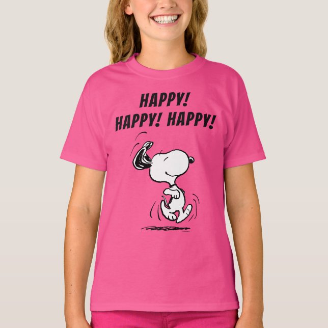 Erdnüsse | Snoopy Happy Dance T-Shirt (Vorderseite)