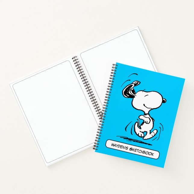 Erdnüsse | Snoopy Happy Dance Zeichnend Notizbuch (Innenseite)