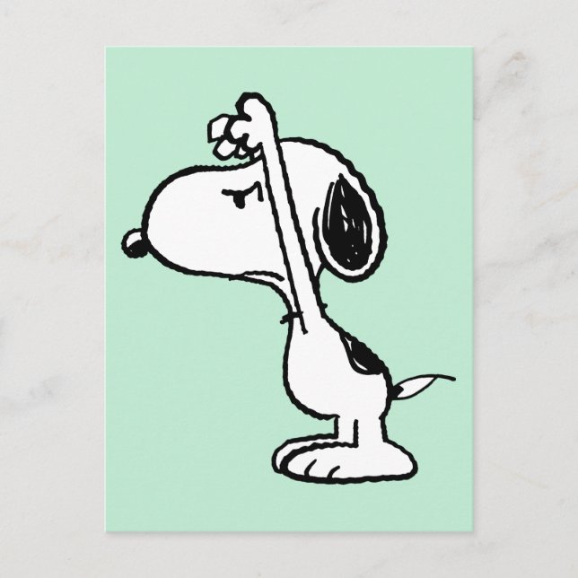 Erdnüsse | Snoopy hat dich erschreckt Postkarte (Vorderseite)