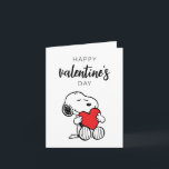 Erdnüsse | Snoopy Heart Hug Karte<br><div class="desc">Karo aus diesem niedlichen Peanuts Valentinstag Design. Personalisieren Sie mit Ihrem Namen und Foto.</div>