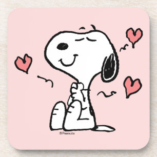 Erdnüsse   Snoopy Hearts Getränkeuntersetzer