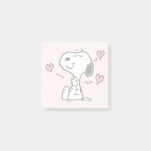 Erdnüsse Snoopy Hearts Post-it Klebezettel