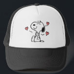 Erdnüsse | Snoopy Hearts Truckerkappe<br><div class="desc">Karo dieses lustige Design von Peanuts mit Snoopy.</div>