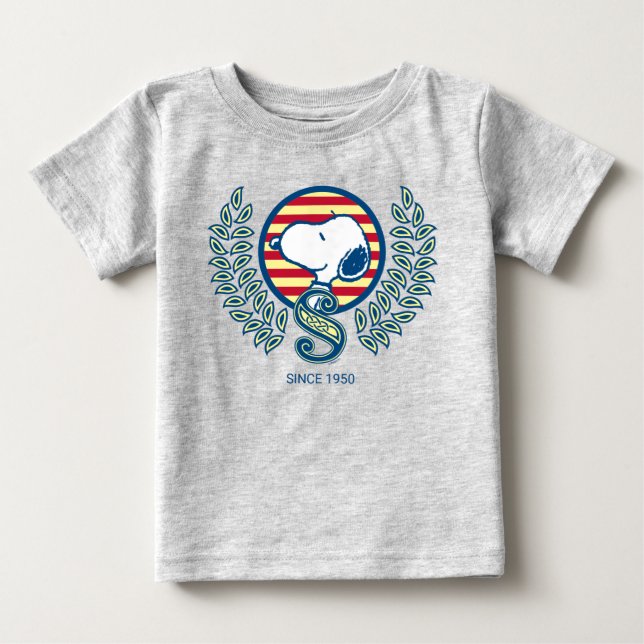 Erdnüsse | Snoopy Heraldry Baby T-shirt (Vorderseite)