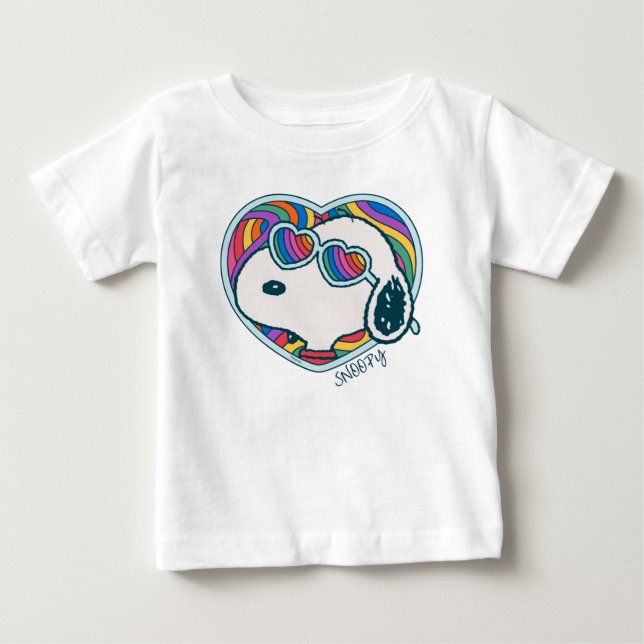 Erdnüsse | Snoopy Herzrasen Baby T-shirt (Vorderseite)