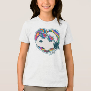 Erdnüsse   Snoopy Herzrasen Tri-Blend Shirt