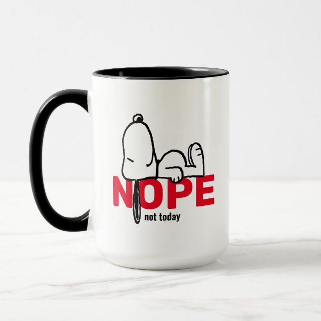 Erdnüsse | Snoopy heute nicht Tasse (Links)