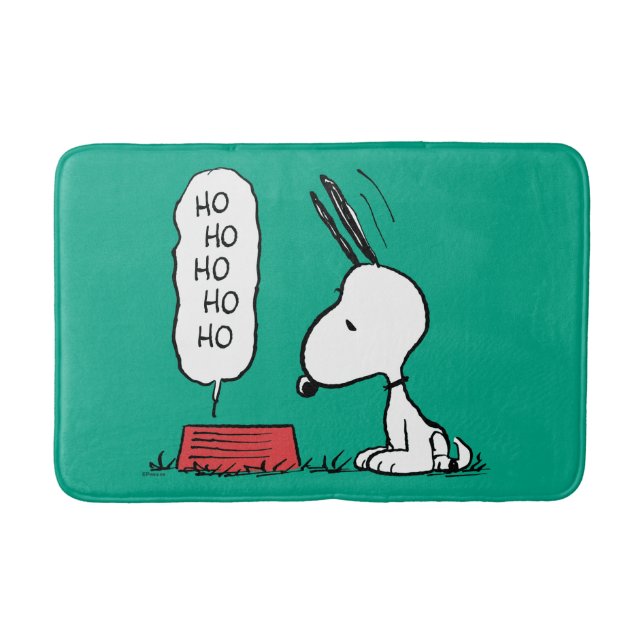 Erdnüsse | Snoopy Ho Ho Ho Food Disc Badematte (Vorderseite)