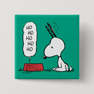 Erdnüsse Snoopy Ho Ho Ho Food Disc Button