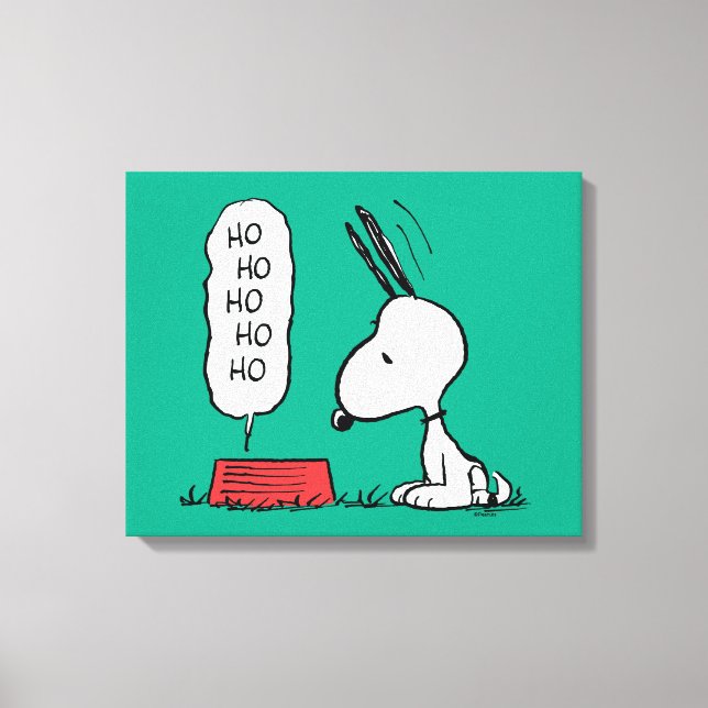 Erdnüsse | Snoopy Ho Ho Ho Food Disc Leinwanddruck (Vorderseite)