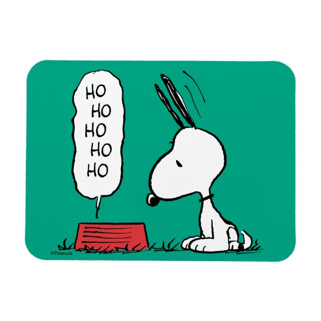 Erdnüsse | Snoopy Ho Ho Ho Food Disc Magnet (Horizontal)