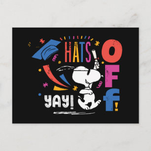 Erdnüsse Snoopy Hut ab zum Abschluss Gratuliere Postkarte