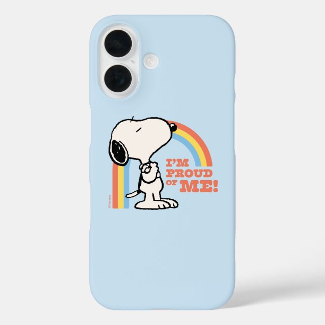 Erdnüsse | Snoopy Ich bin stolz auf mich iPhone 16 Hülle (Rückseite)