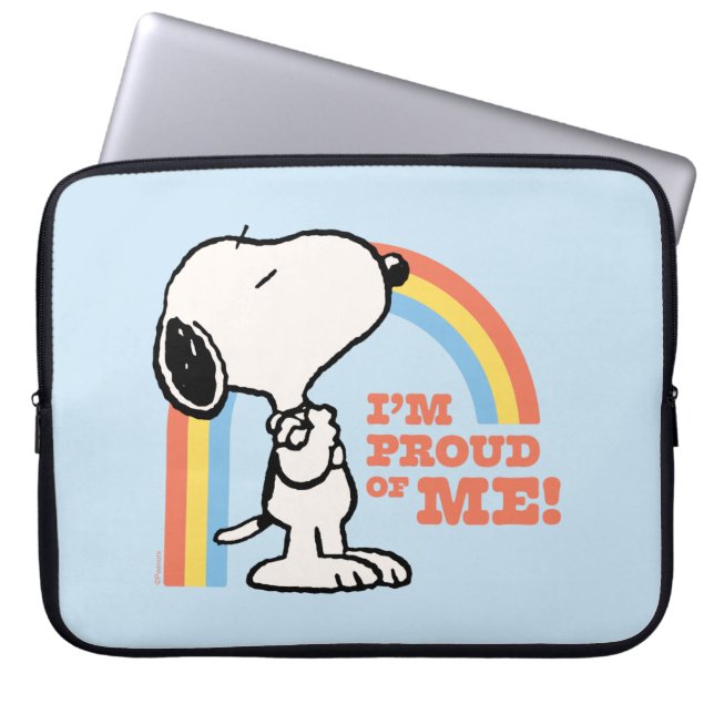 Erdnüsse | Snoopy Ich bin stolz auf mich Laptopschutzhülle (Vorderseite)
