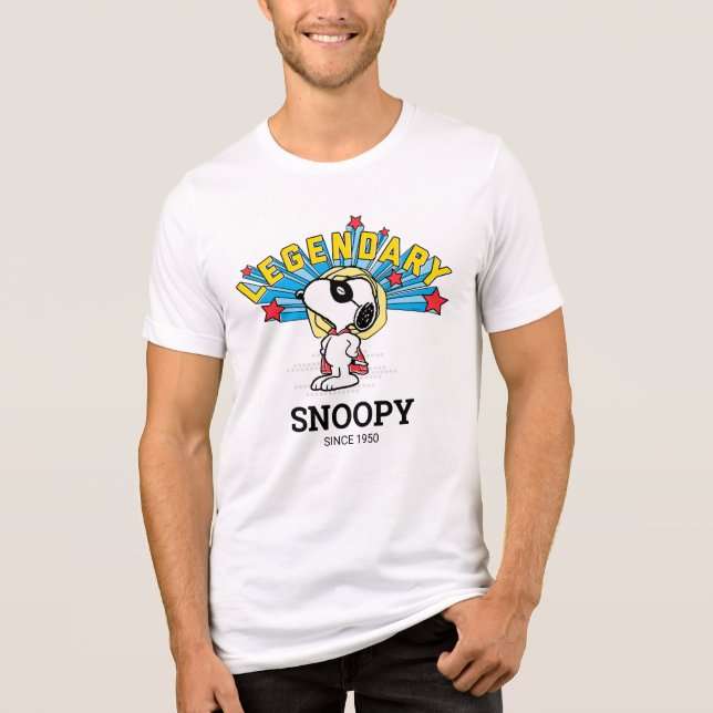 Erdnüsse | Snoopy ist legendär Tri-Blend Shirt (Vorderseite)