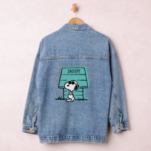 Erdnüsse Snoopy ist real Jeansjacke
