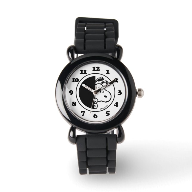 Erdnüsse | Snoopy Just Sprichwort Hi Armbanduhr (Vorderseite)