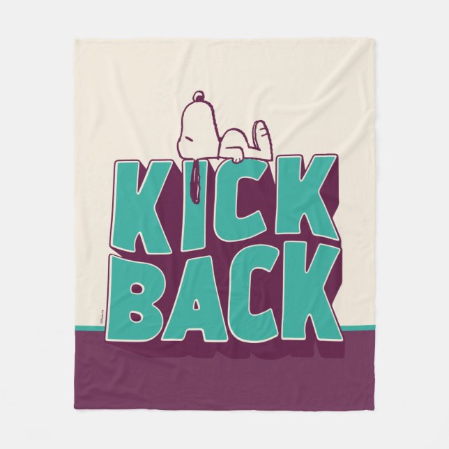 Erdnüsse | Snoopy Kickback Fleecedecke (Vorderseite)