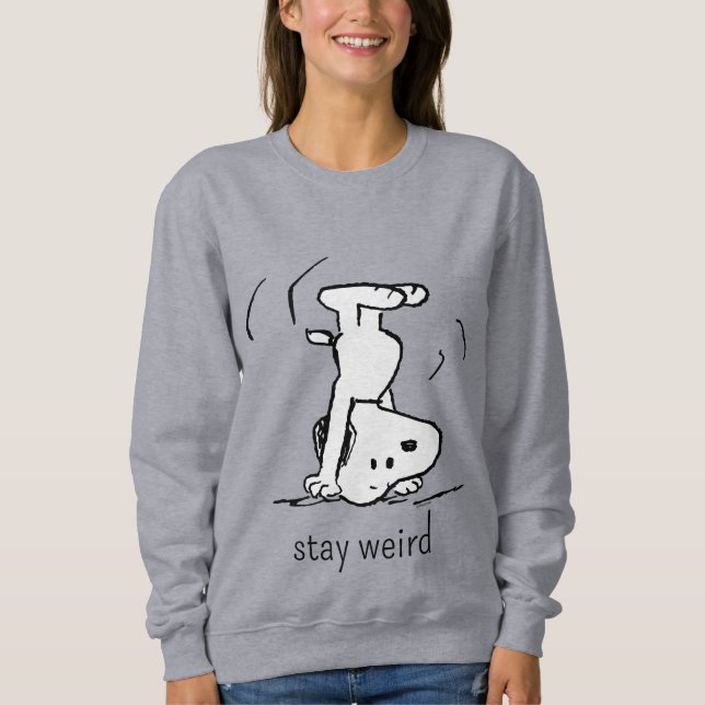 Erdnüsse | Snoopy-Kopfstand Sweatshirt (Vorderseite)