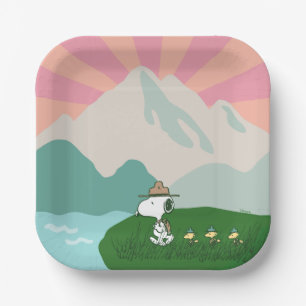 Erdnüsse Snoopy Leader of the Pack Pappteller