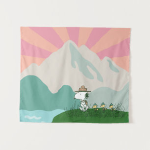 Erdnüsse   Snoopy Leader of the Pack Wandteppich