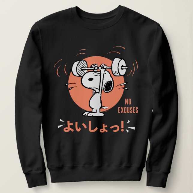 Erdnüsse | Snoopy Lifting Weight Sweatshirt (Design vorne)