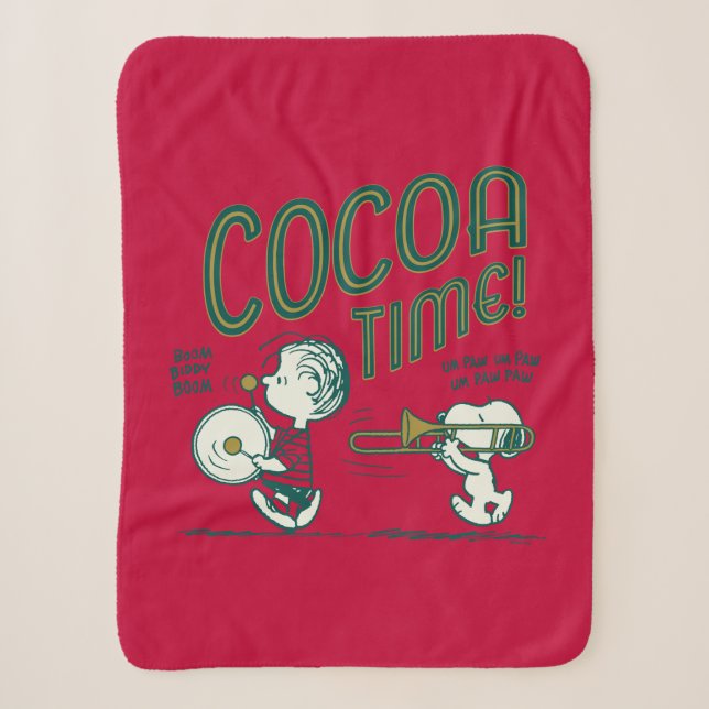 Erdnüsse | Snoopy & Linus Cocoa Time Sherpadecke (Vorderseite)
