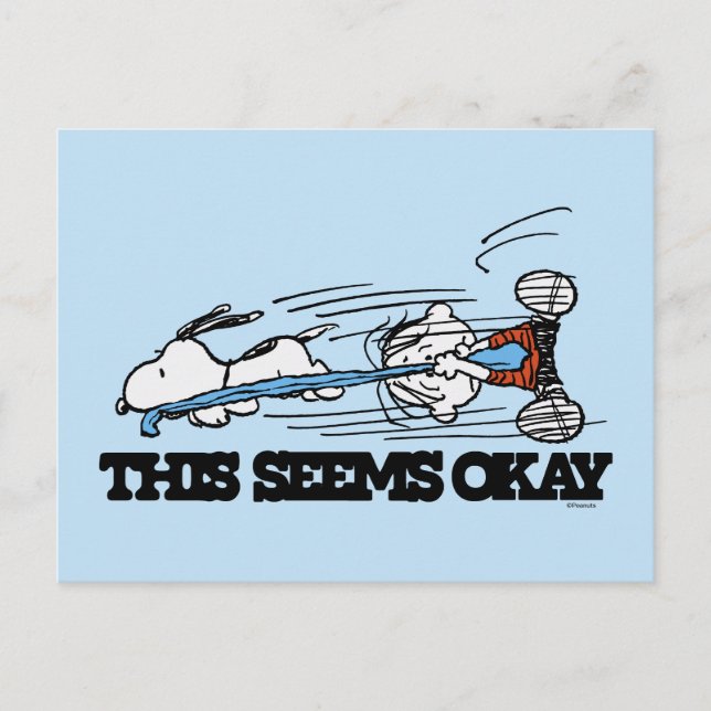 Erdnüsse | Snoopy & Linus Postkarte (Vorderseite)