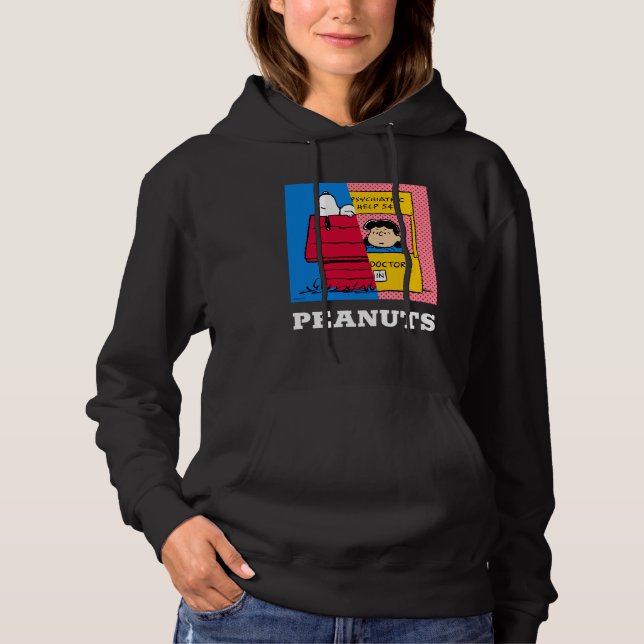 Erdnüsse | Snoopy & Lucy Half & Half Hoodie (Vorderseite)