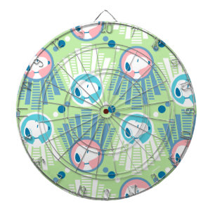 Erdnüsse Snoopy Mint Green Deko Dreams Pattern Dartscheibe