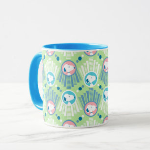 Erdnüsse   Snoopy Mint Green Deko Dreams Pattern Tasse