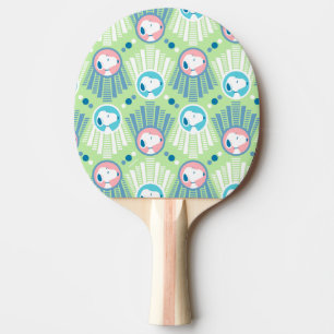 Erdnüsse   Snoopy Mint Green Deko Dreams Pattern Tischtennis Schläger