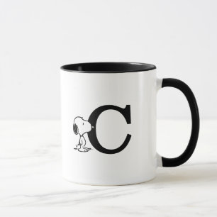 Erdnüsse Snoopy Monogram C Tasse