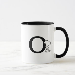 Erdnüsse Snoopy Monogram O Tasse