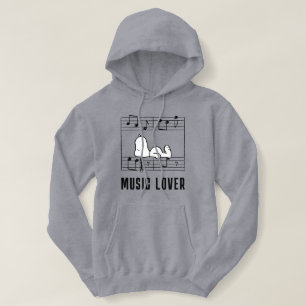 Erdnüsse Snoopy Musical Notes Hoodie