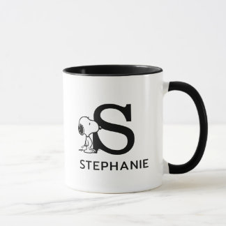 Erdnüsse | Snoopy Name & Monogram S Tasse