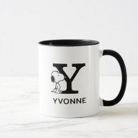 Erdnüsse | Snoopy Name & Monogram Y
