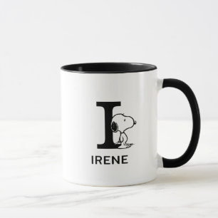 Erdnüsse   Snoopy Name & Monogramm I Tasse