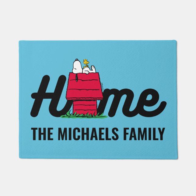 Erdnüsse | Snoopy Napping Fußmatte (Vorderseite)