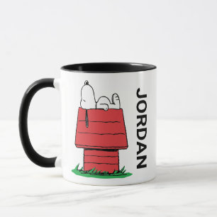 Erdnüsse Snoopy Napping Name hinzufügen Tasse